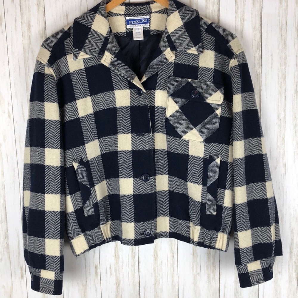 Pendleton Vintage 80s 90s Buffalo Plaid Jacket S